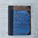 Marbled Paper Album with Canvas Spine