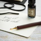 Wooden Quill & Ink