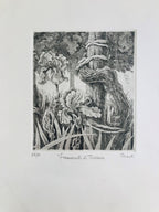 Original Botanical Etching - Fragments of Tuscany