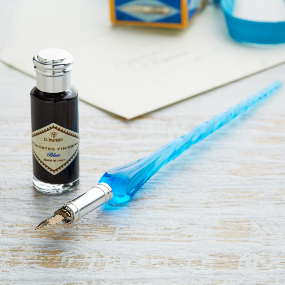 Venetian Glass Quill & Ink Set