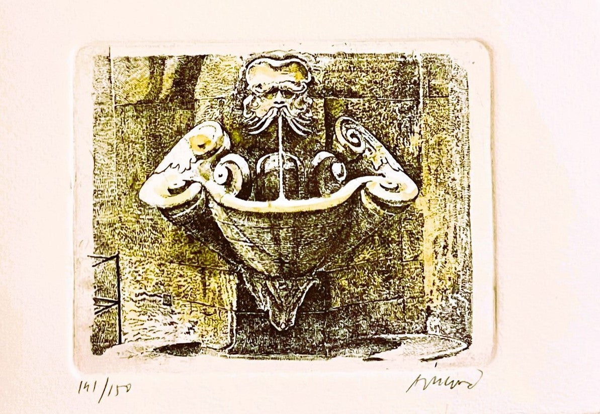 Original Florence Etching Card & Envelope