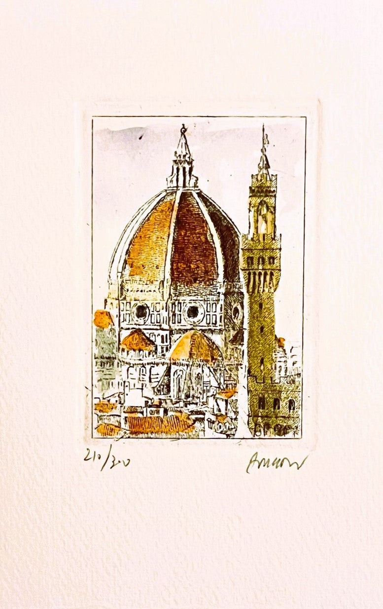 Original Duomo Etching Card & Envelope