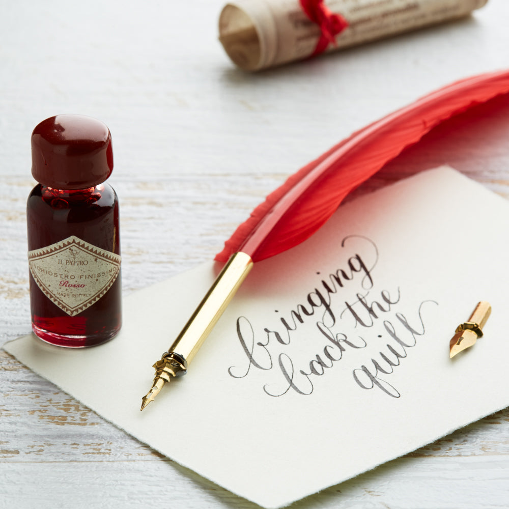 Feather Quill & Ink Set