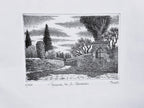 Original Tuscany Etching - Via San Leonardo
