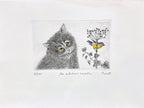 Original Italian Etching - A Melodious Meeting