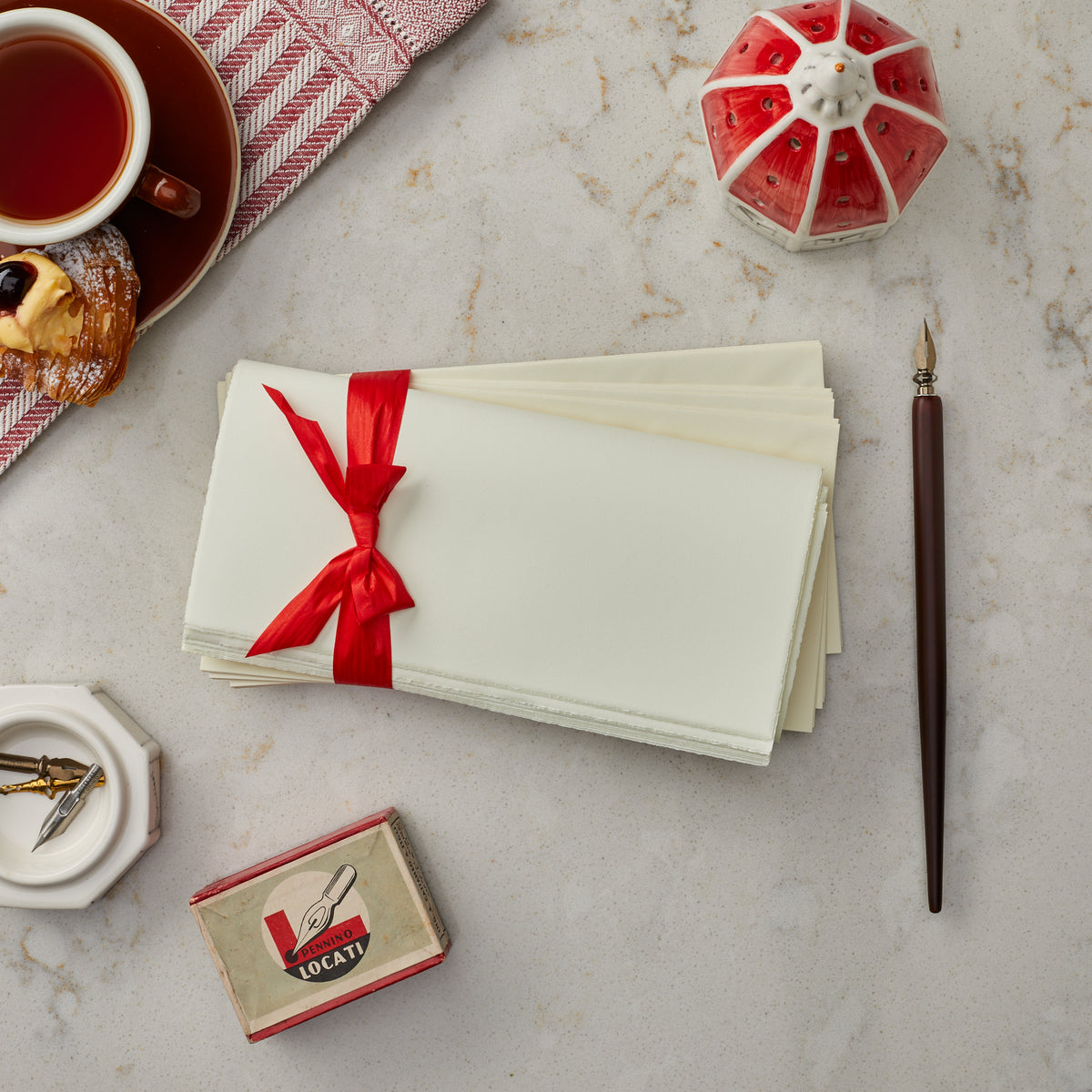 Deckled Edge Writing Paper and Envelope