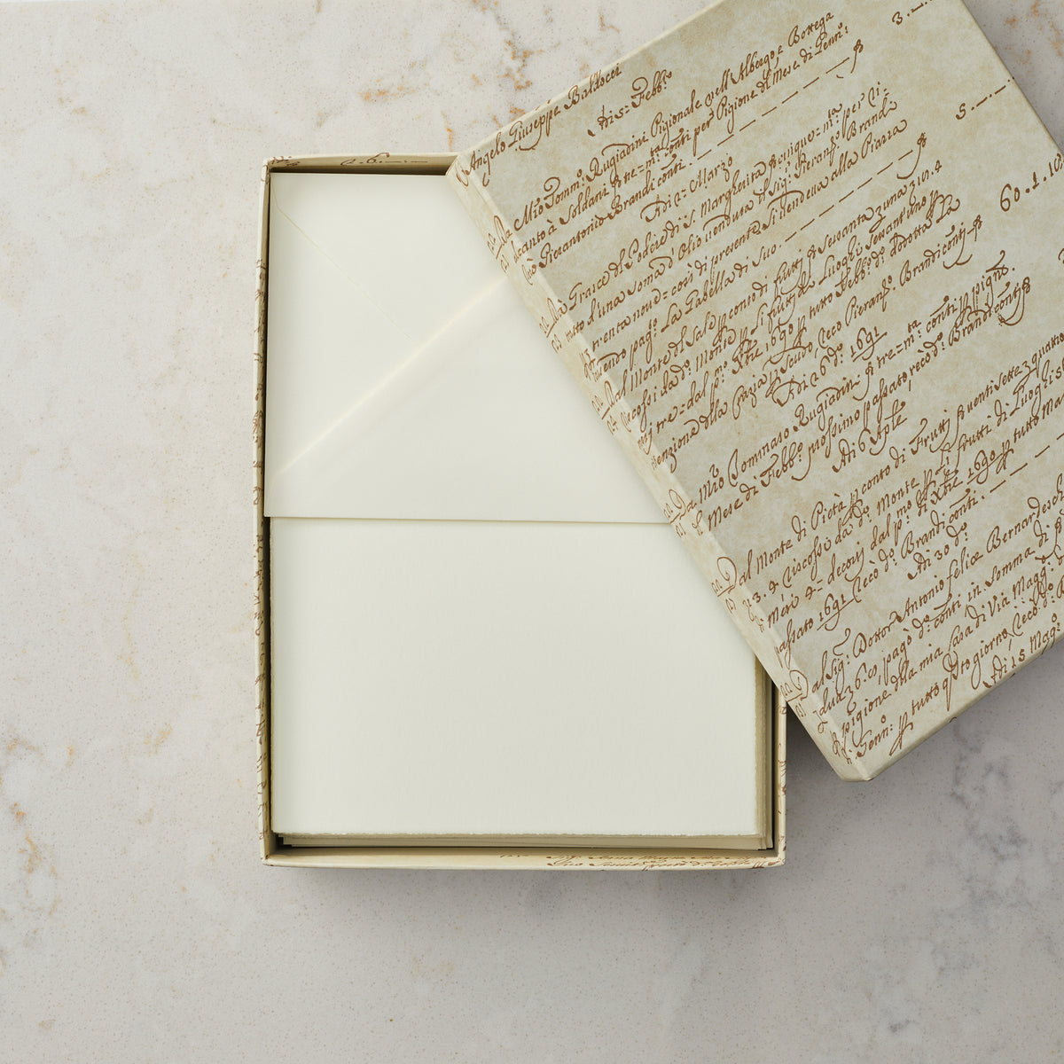 Deckled Edge Folded Card and Envelope