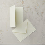 Deckled Edge Folded Card and Envelope