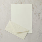 Deckled Edge Writing Paper and Envelope
