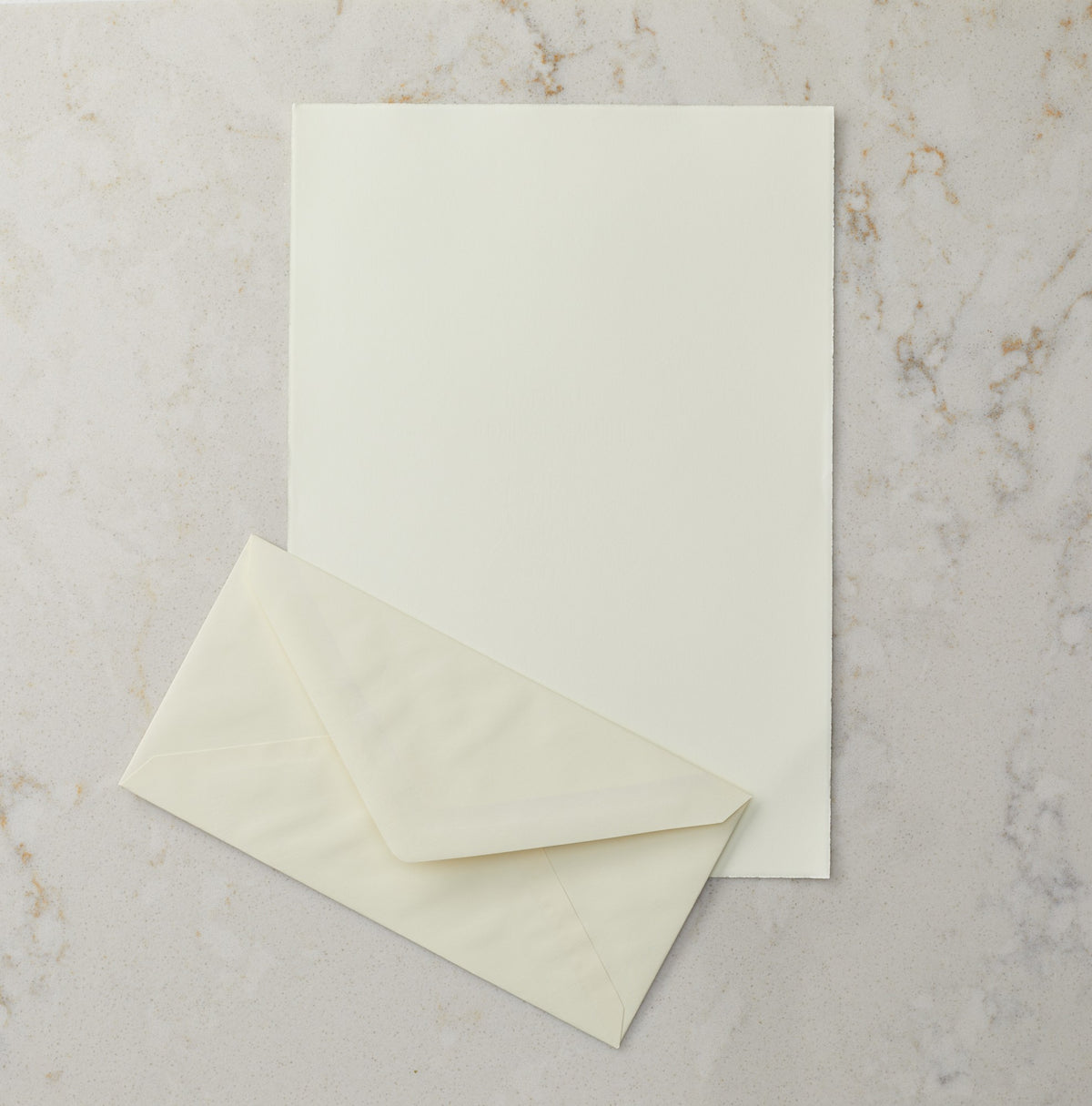 Deckled Edge Writing Paper and Envelope