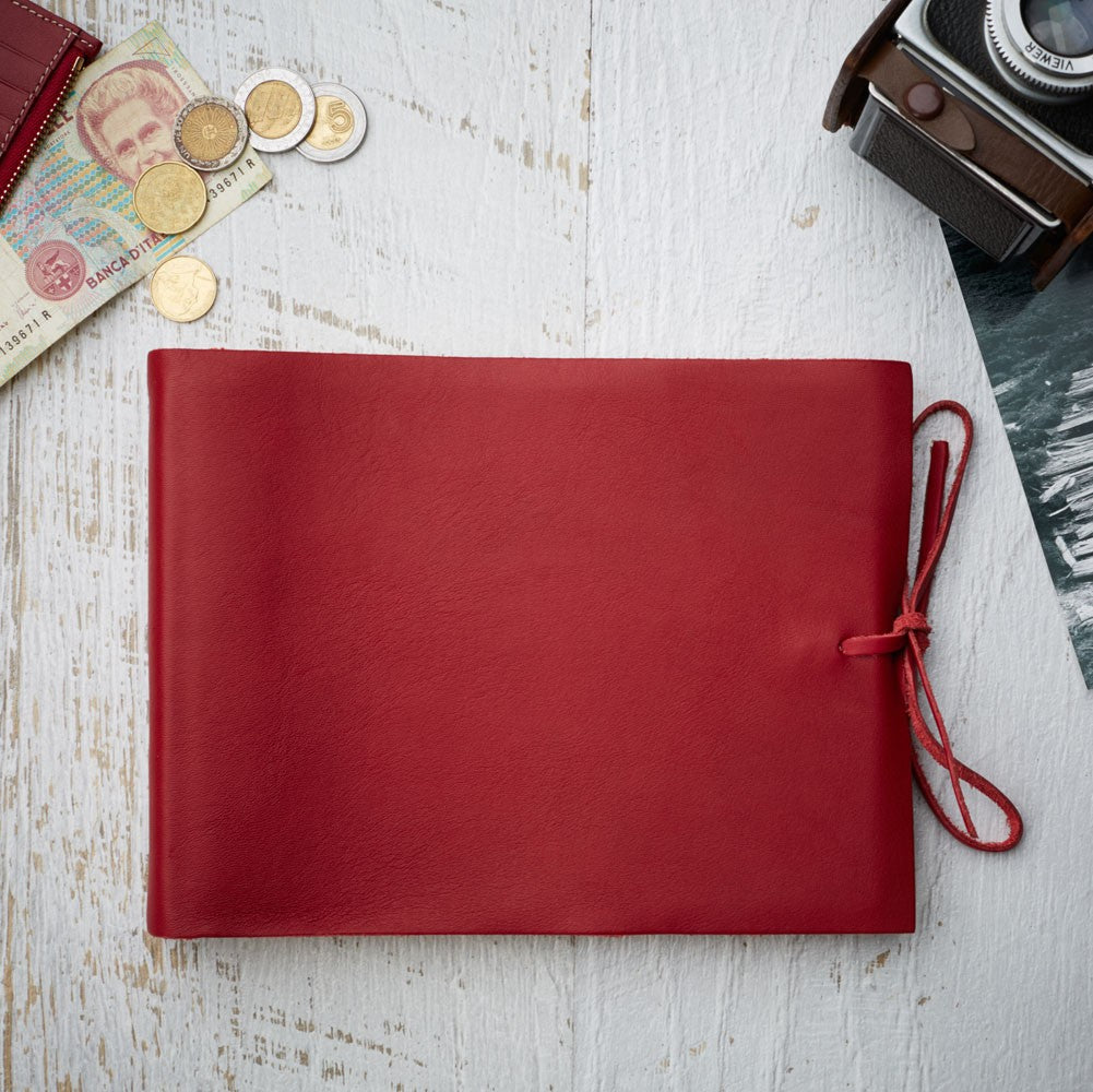 Soft Leather Album with Tie