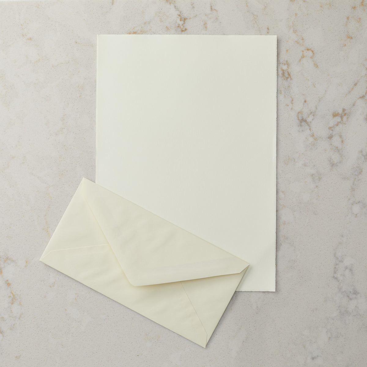 Deckled Edge Writing Paper and Envelope