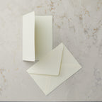 Deckled Edge Folded Card and Envelope