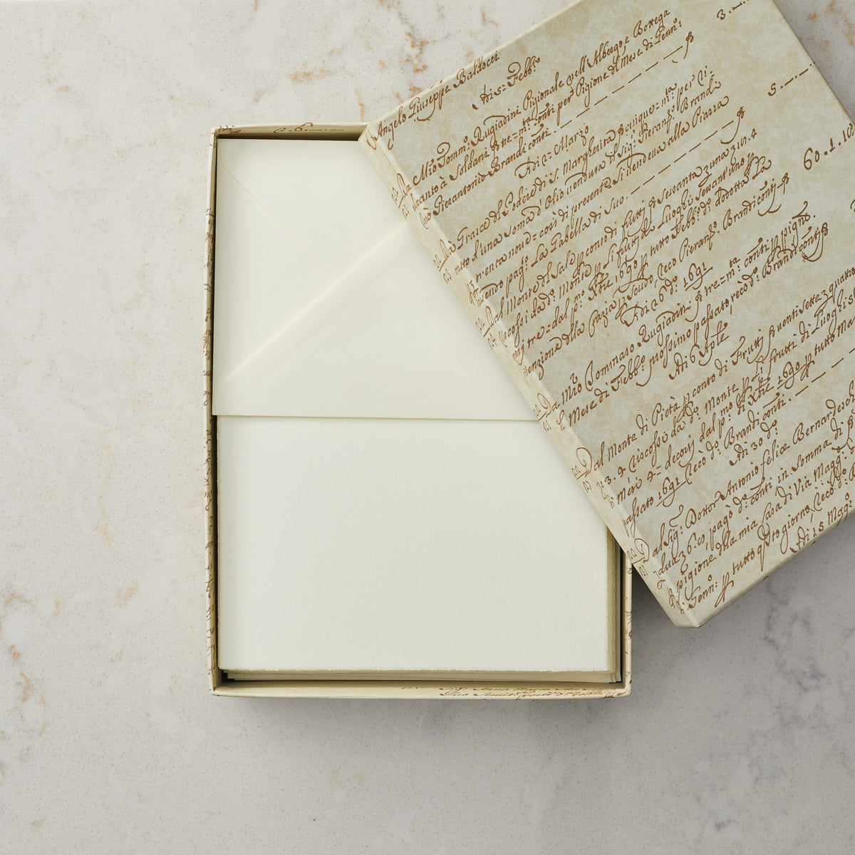 Deckled Edge Folded Card and Envelope