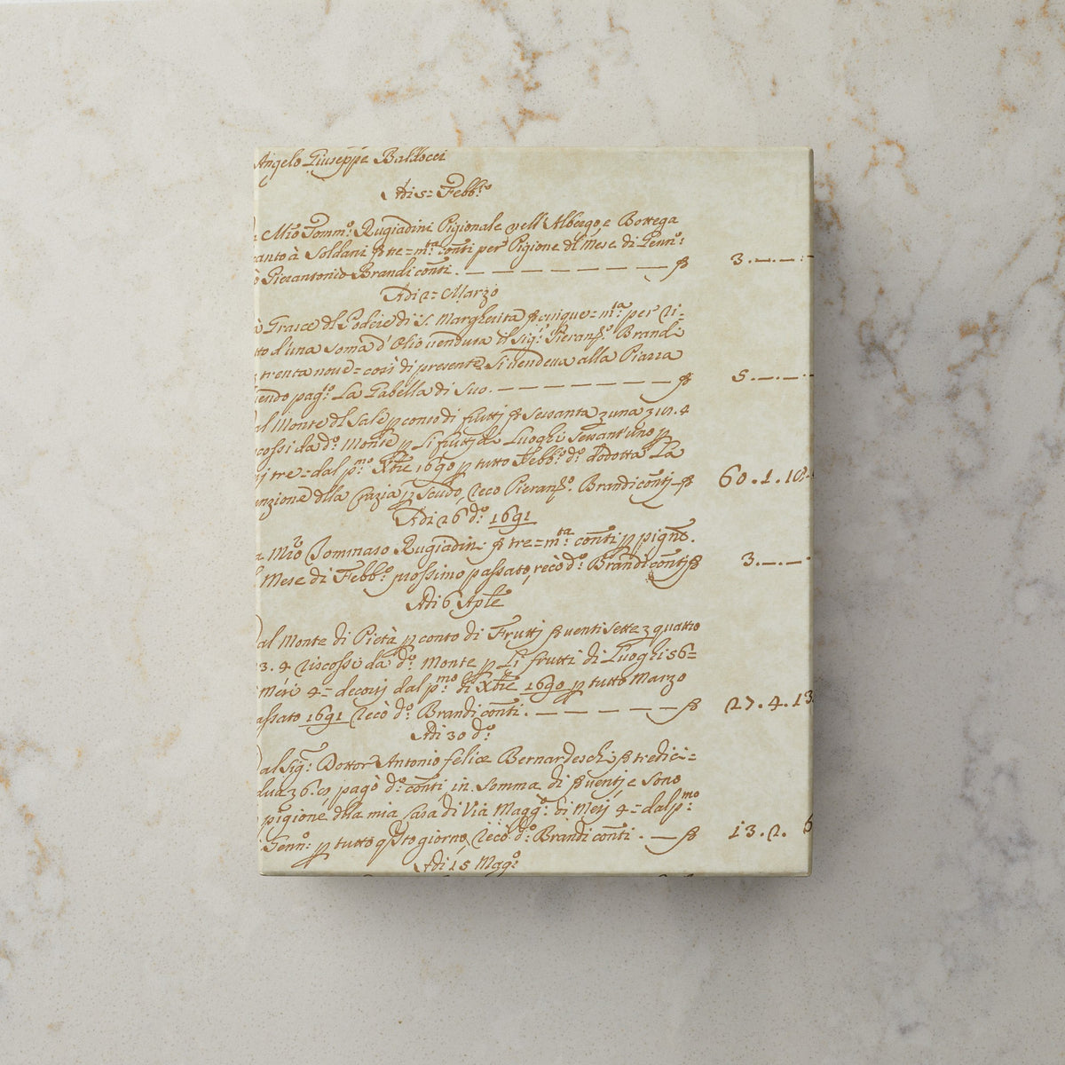 Deckled Edge Folded Card and Envelope