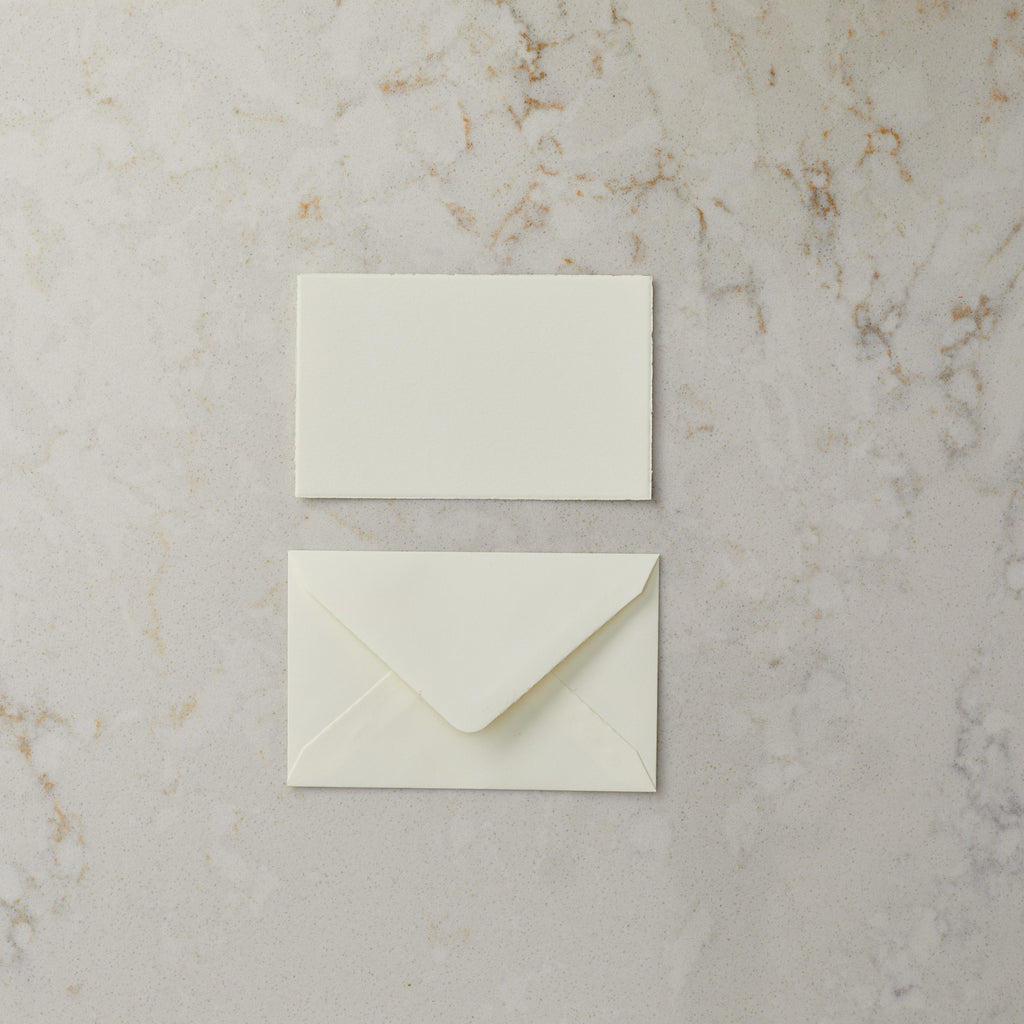 Deckled Edge Note Card and Envelope