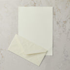 Deckle Edge Treble Clef Paper and Envelope