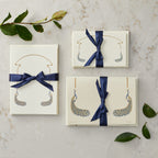 Navy and Gold Peacock Stationery Set