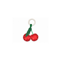 Cherries Leather Key Ring