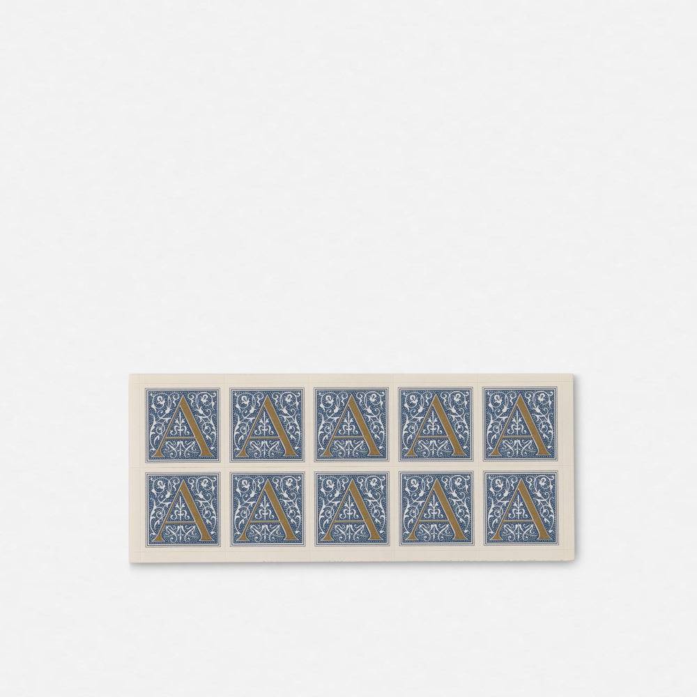 Single Roman Font Initial Stickers