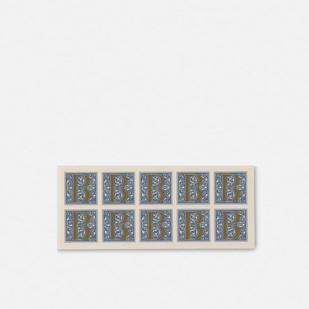 Single Roman Font Initial Stickers