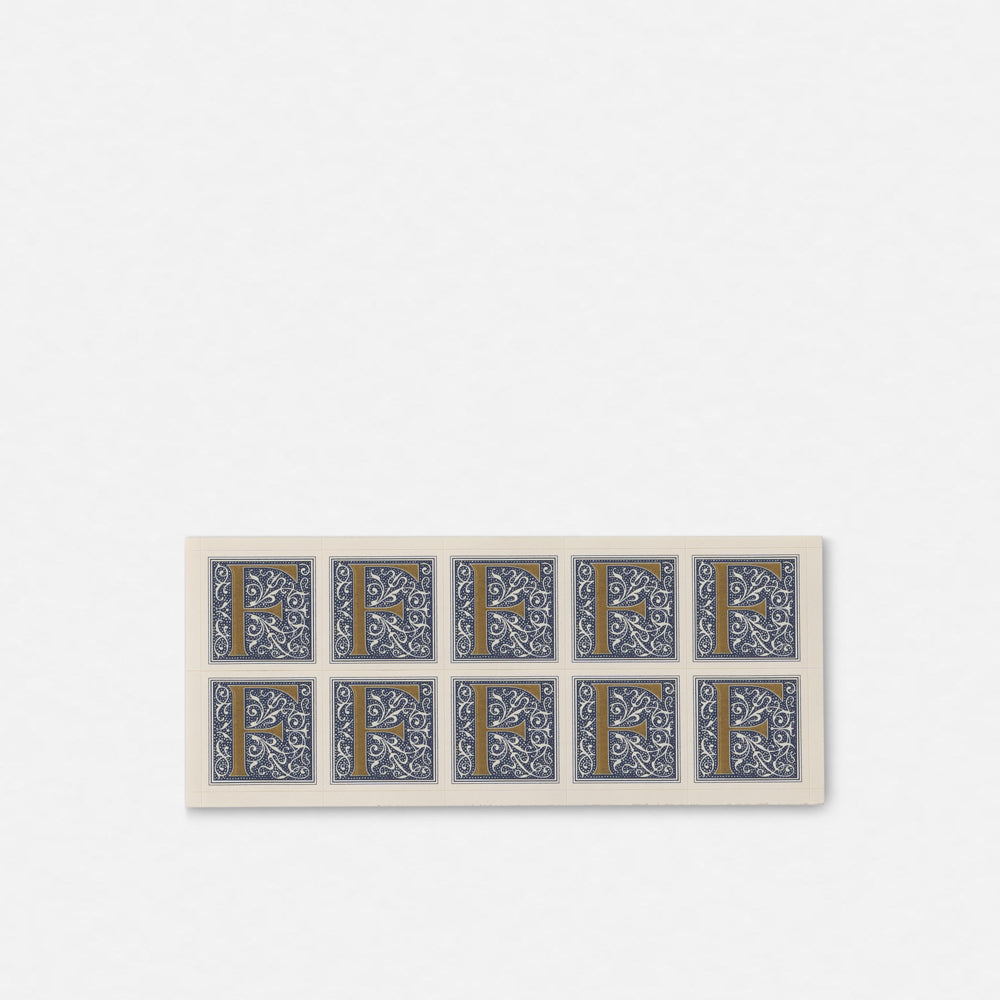 Single Roman Font Initial Stickers