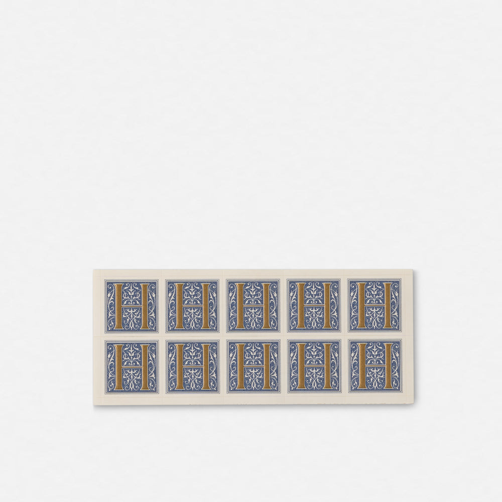 Single Roman Font Initial Stickers