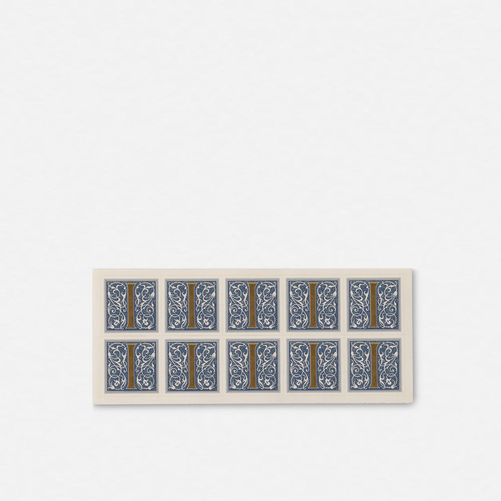 Single Roman Font Initial Stickers