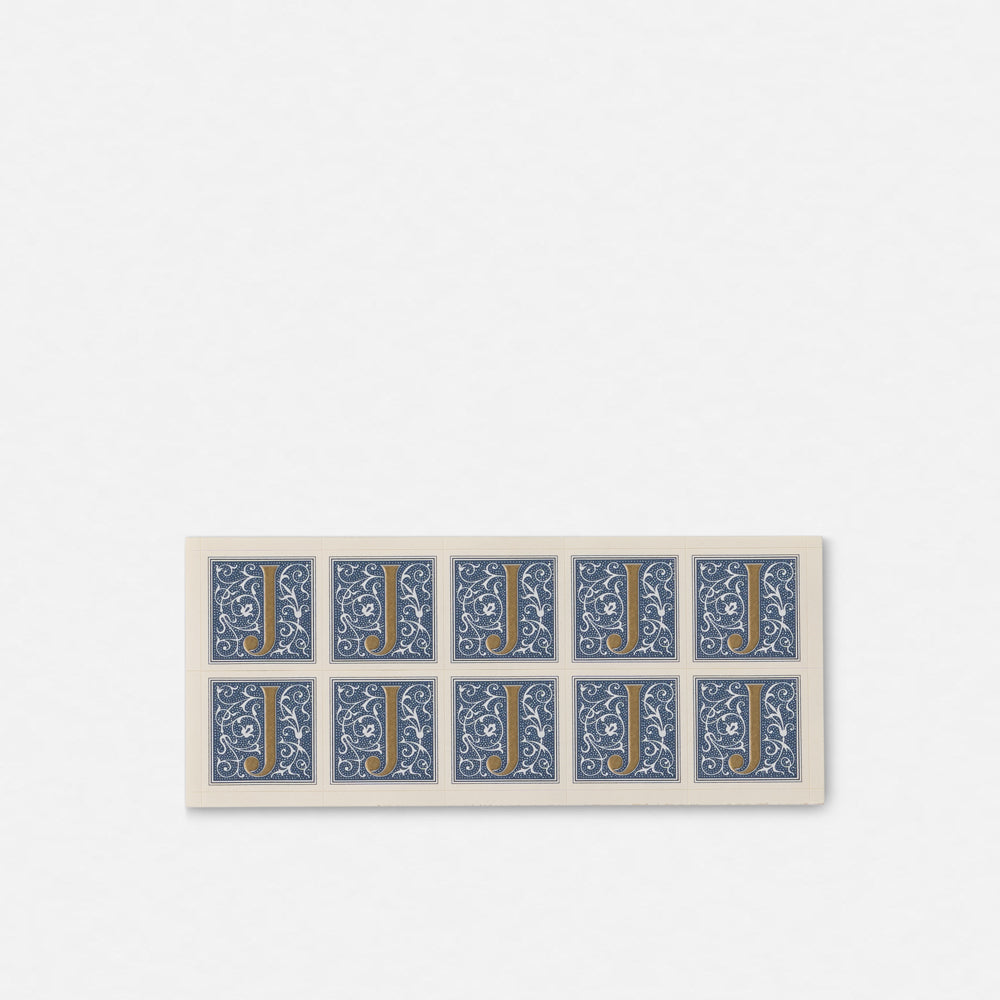 Single Roman Font Initial Stickers