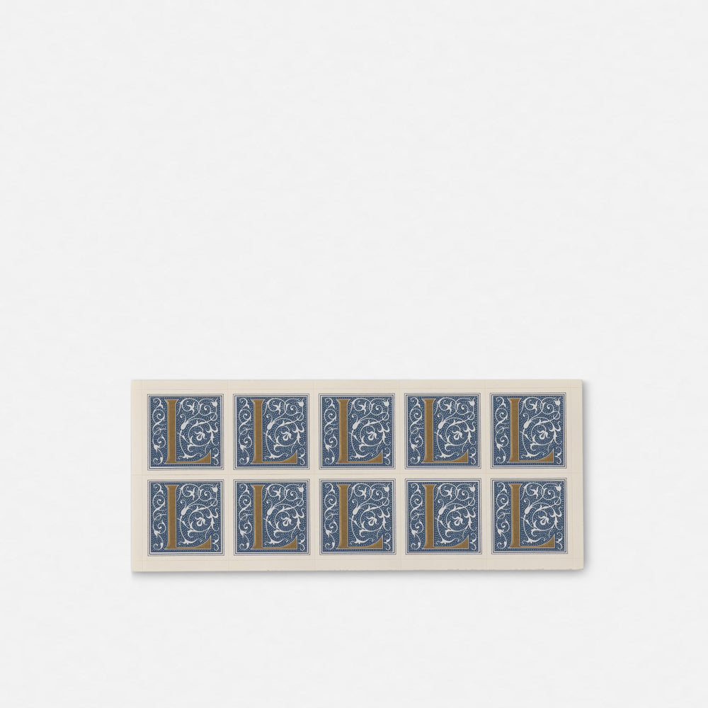 Single Roman Font Initial Stickers