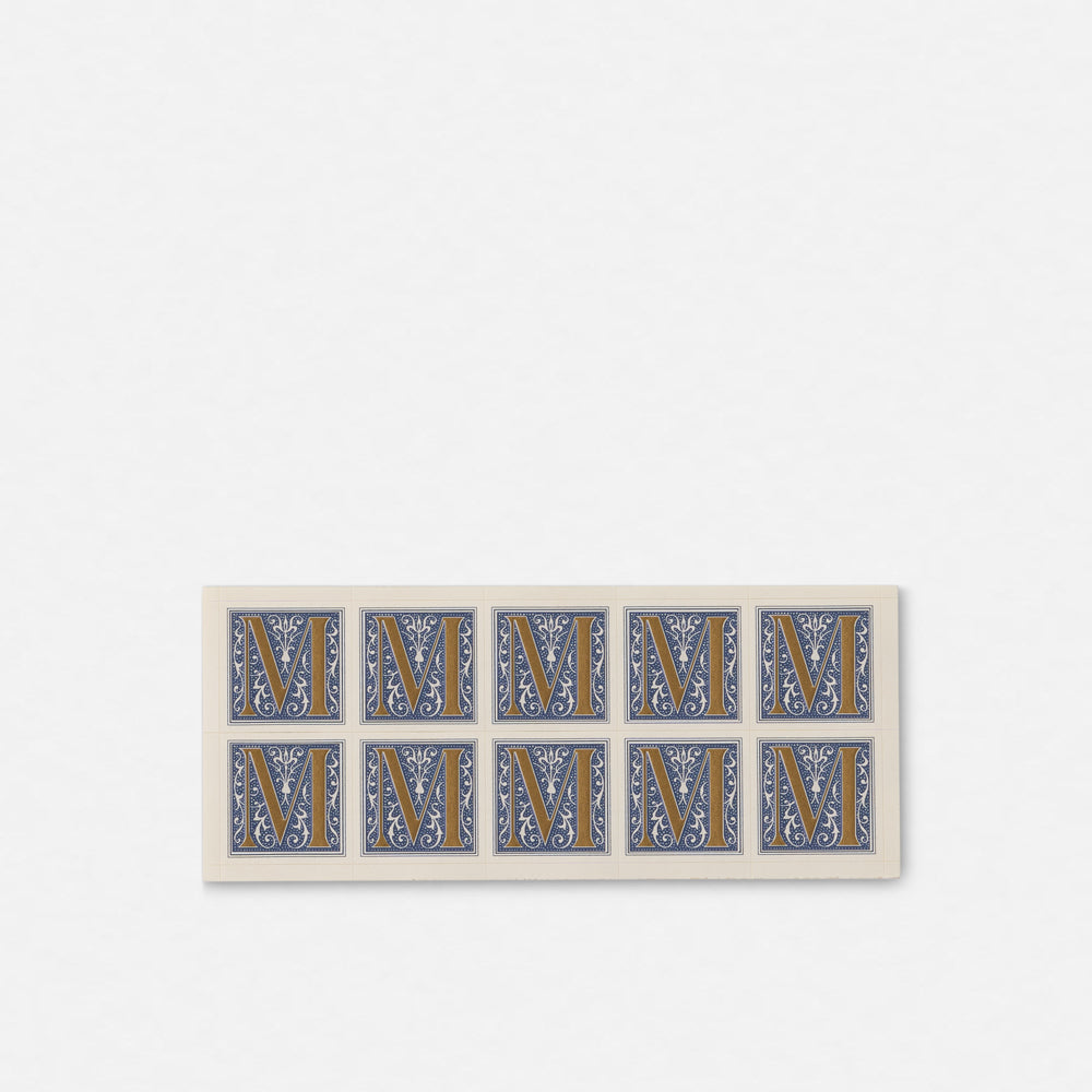 Single Roman Font Initial Stickers