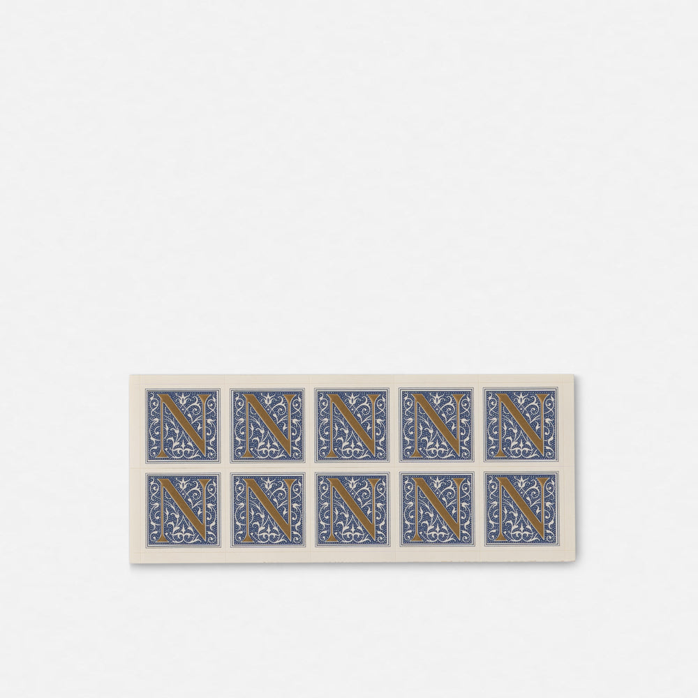 Single Roman Font Initial Stickers