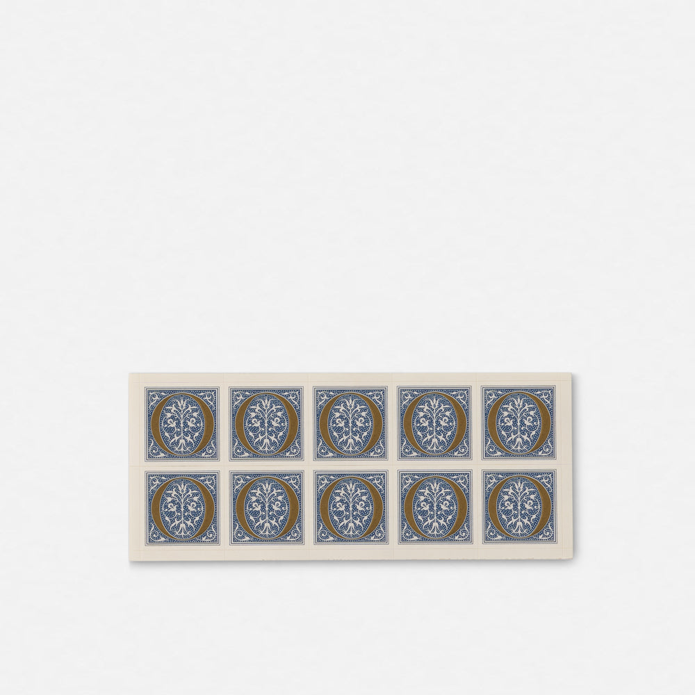 Single Roman Font Initial Stickers