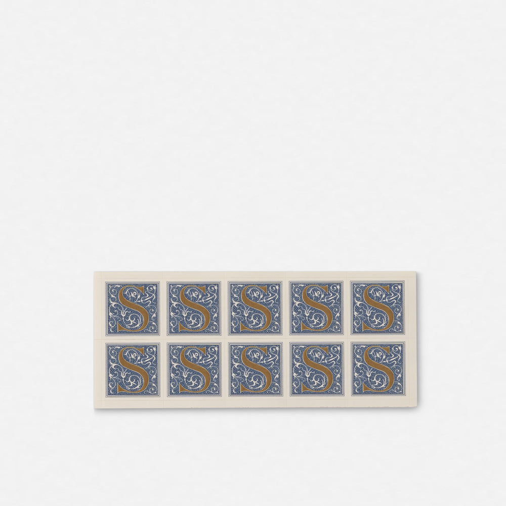 Single Roman Font Initial Stickers