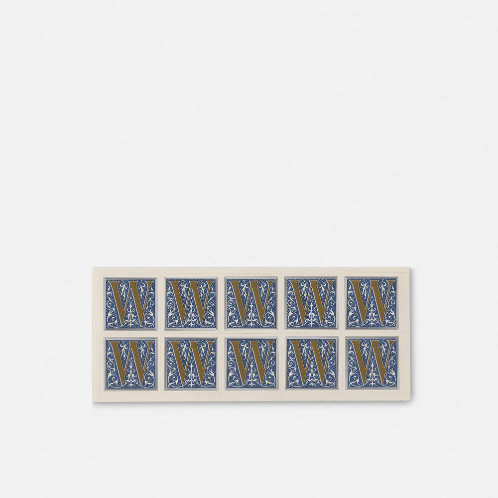 Single Roman Font Initial Stickers