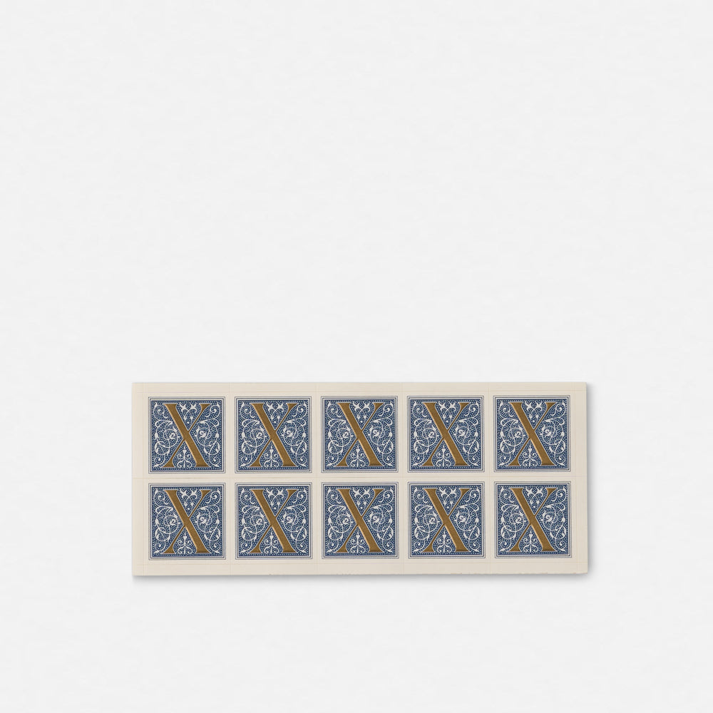 Single Roman Font Initial Stickers