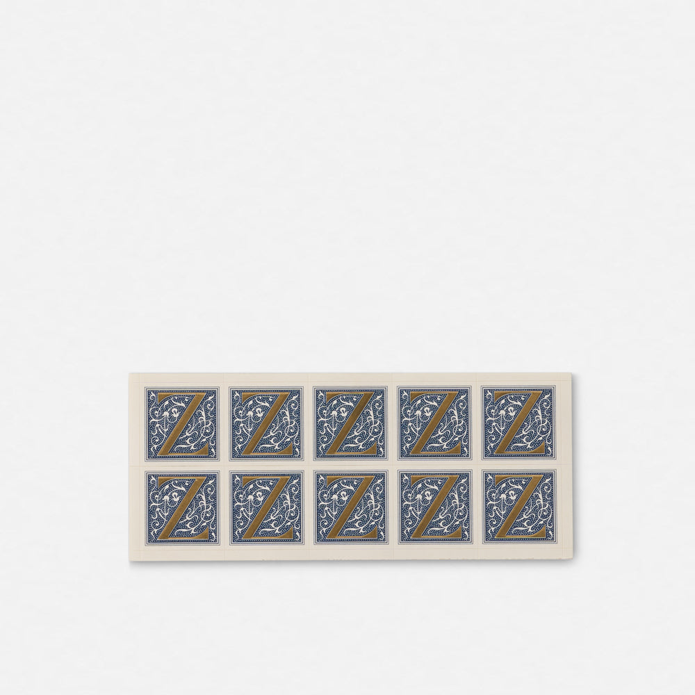 Single Roman Font Initial Stickers