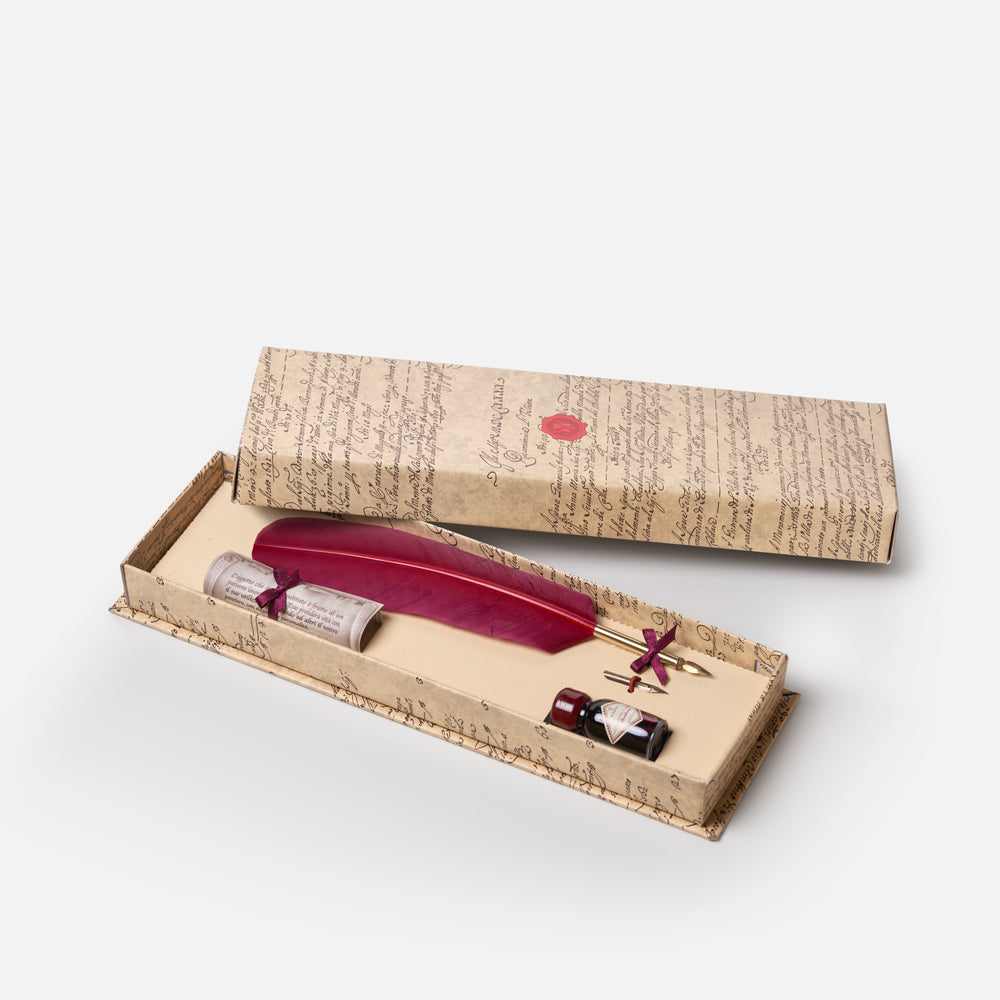 Feather Quill & Ink Set