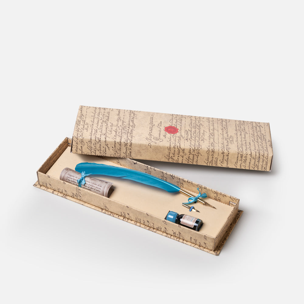 Feather Quill & Ink Set