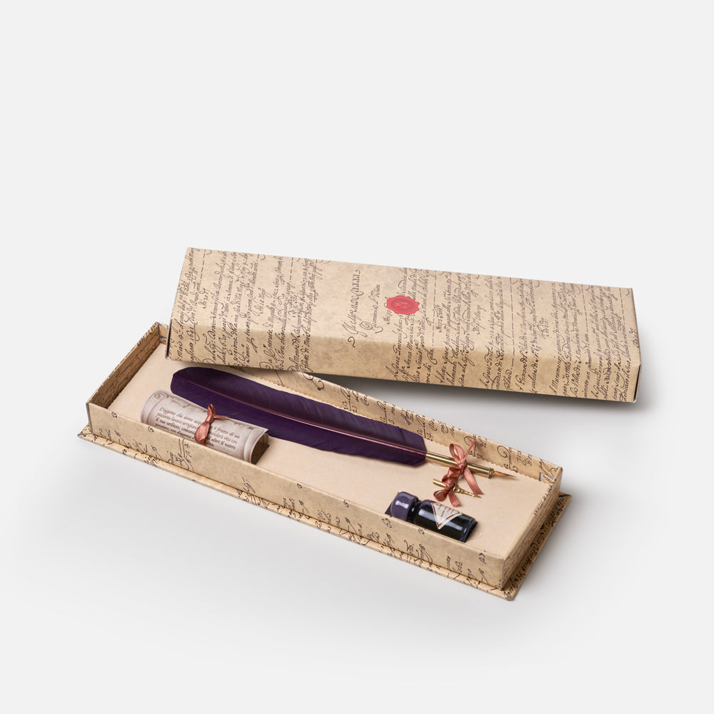 Feather Quill & Ink Set