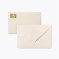 Green Monogrammed Correspondence Card and Envelope