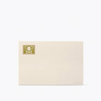 Green Monogrammed Correspondence Card and Envelope