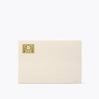 Green Monogrammed Correspondence Card and Envelope