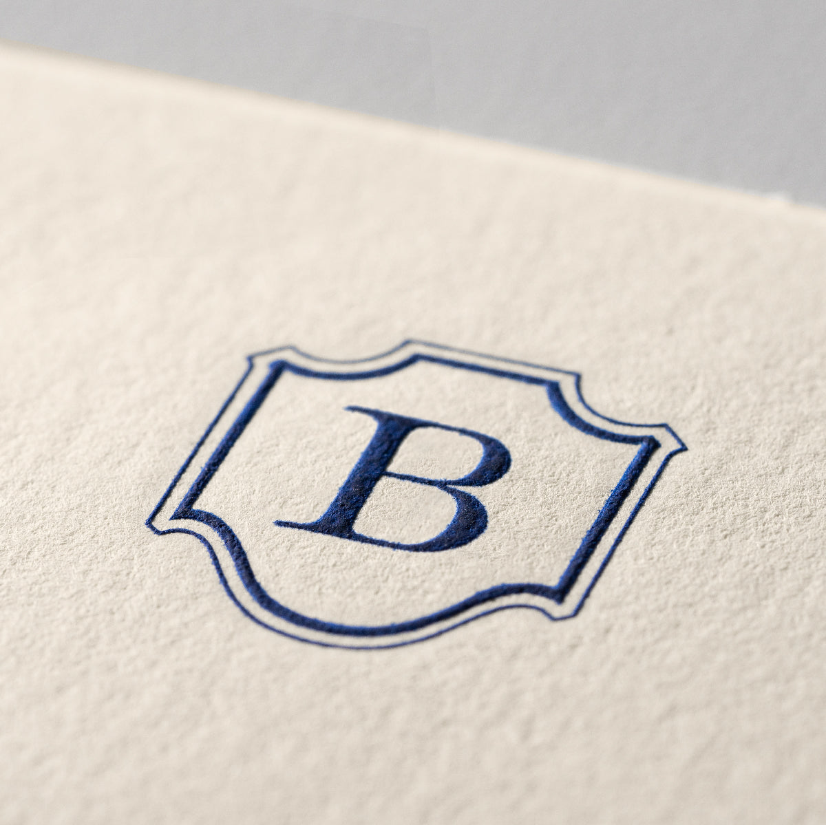 Deckle Edge Monogrammed Paper and Envelope