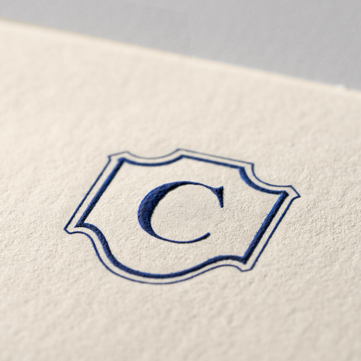 Deckle Edge Monogrammed Paper and Envelope