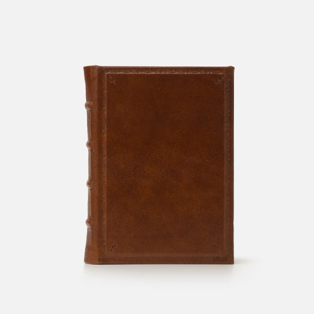 Leather Journal - Hard Cover - Unlined - Border Emboss