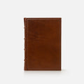 Leather Journal - Hard Cover - Unlined - Border Emboss