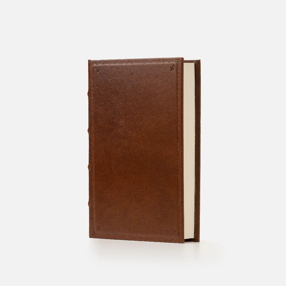 Leather Journal - Hard Cover - Unlined - Border Emboss