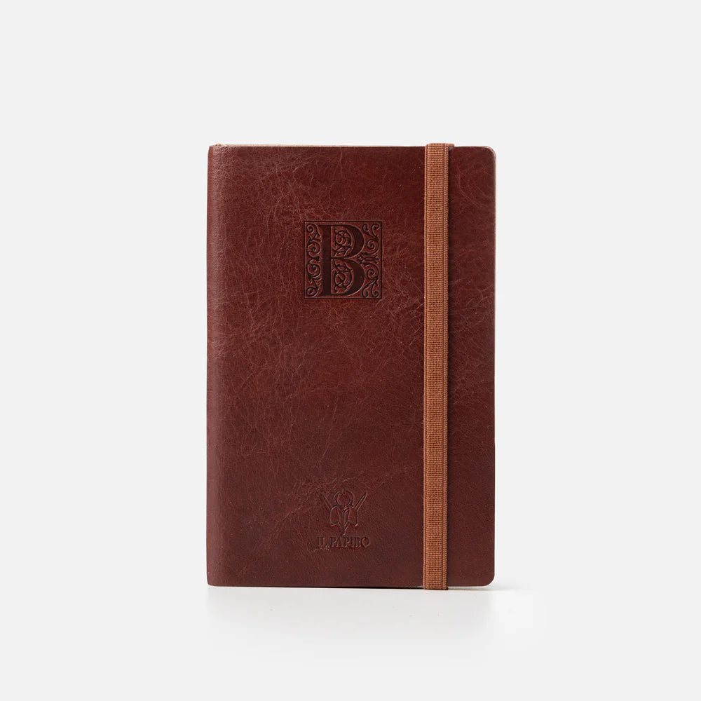 Leather Journal - Soft Cover - Unlined - Monogram