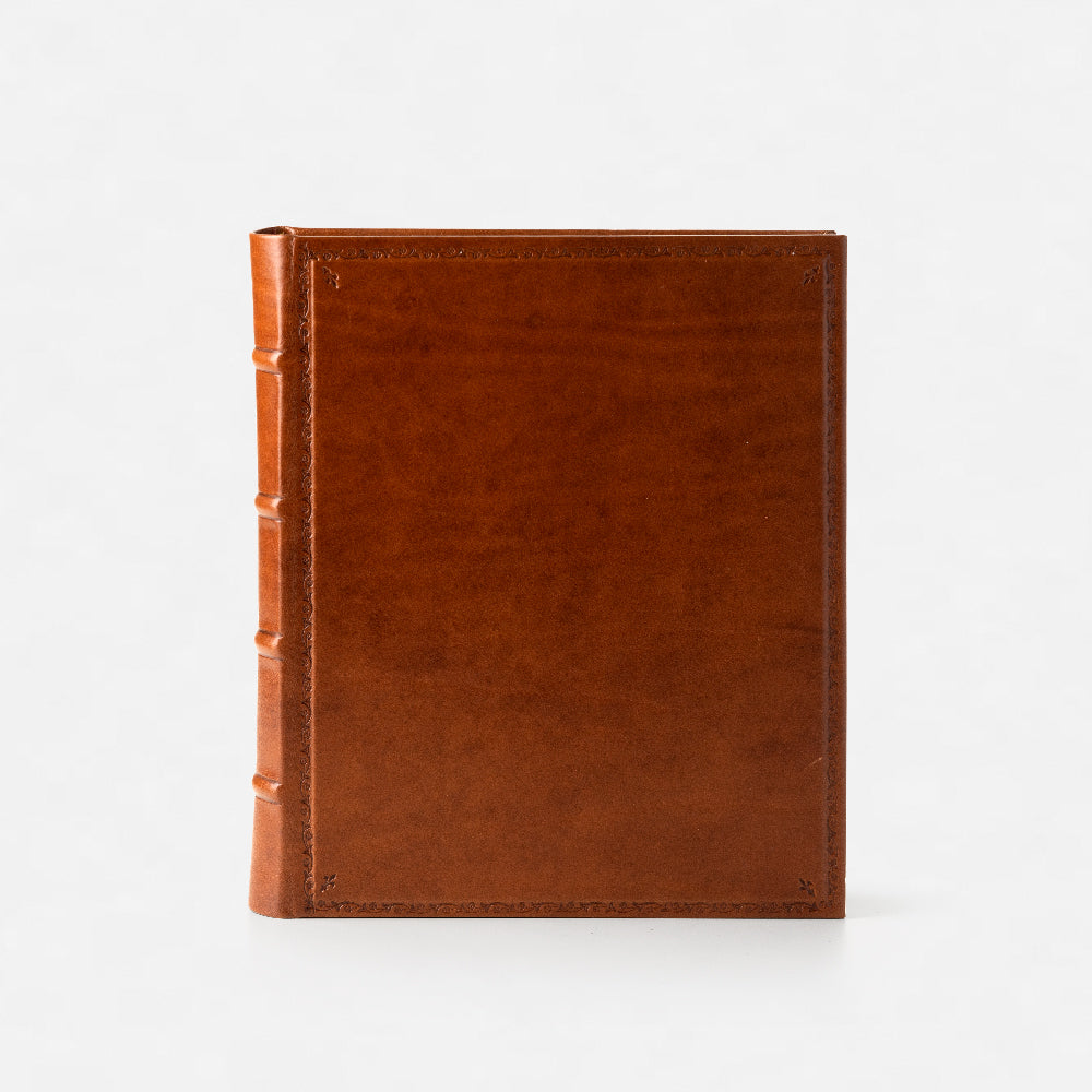 16th Century Style Leather Album with Border Tooling